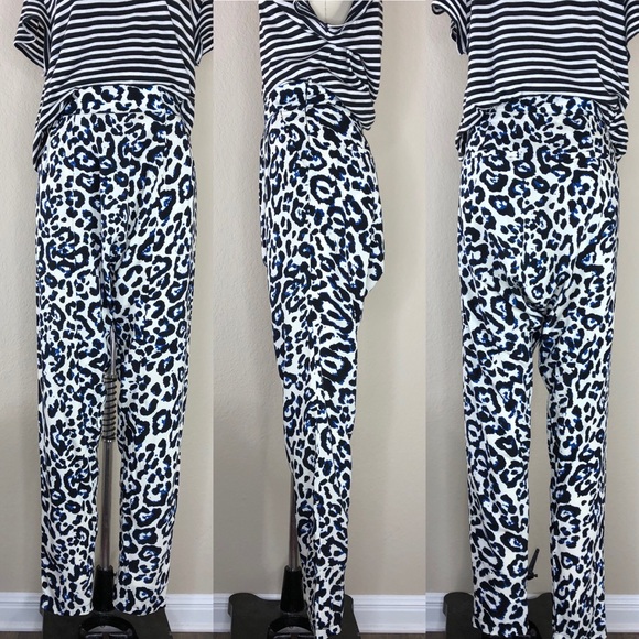 Just Female ASOS UO Cheetah Leopard Harem Drop Pants - Picture 3 of 7